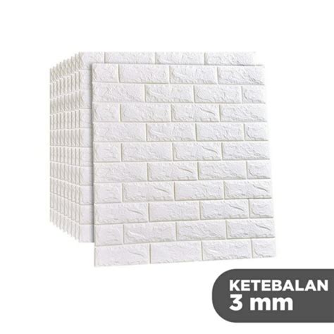 Jual Wallpaper Dinding Foam Timbul D Bata Classic Brick Mm Shopee