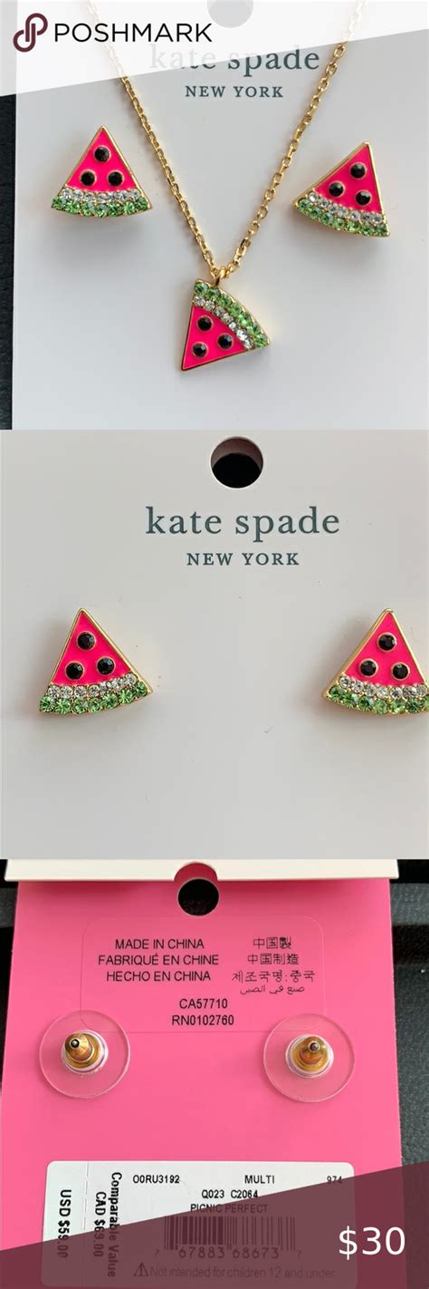 Limited Left Kate Spade Watermelon Earrings Cute Watermelon Earrings