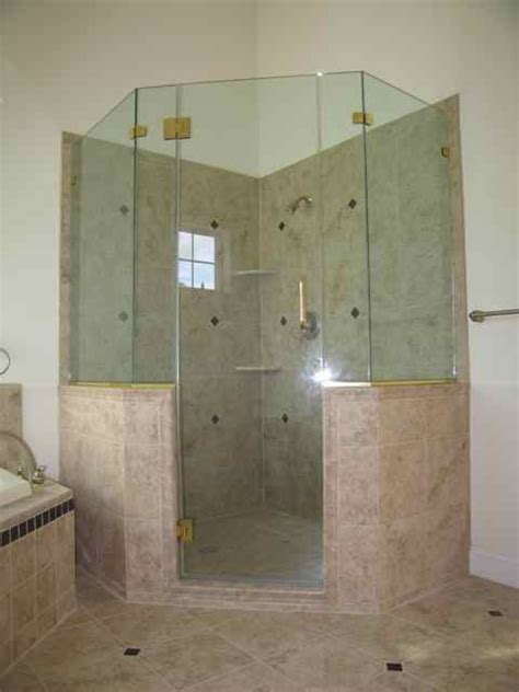 Frameless Shower Enclosure Neo Angle With Extra Panels And High Knee