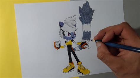 Dibujando A Tangle The Lemur Sonic Forces Speed Battle Drawing