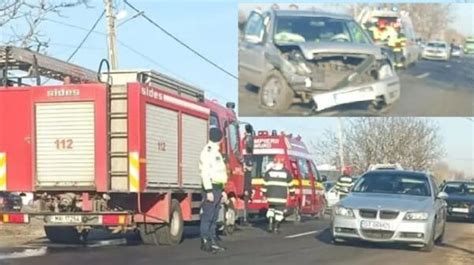 Accident GRAV în Olt pe DN 64 cu două autoturisme implicate și soldat