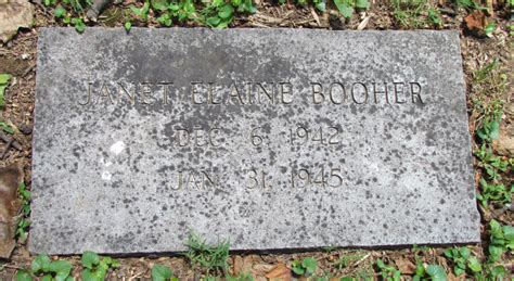 Janet Elaine Booher 1942 1945 Homenaje De Find A Grave