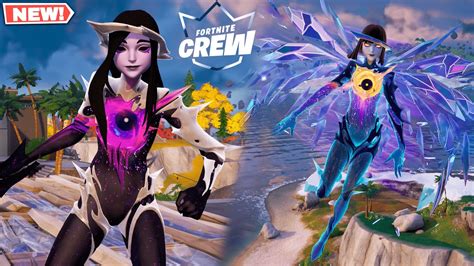 Fortnite Astrea Skin September Crew Pack Gameplay Youtube