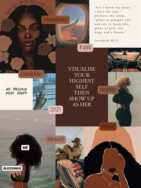 Black Girl Vision Board Simple Iphone Wallpaper Cute Wallpaper