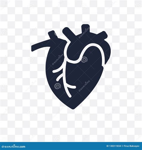 Human Heart Transparent Icon. Human Heart Symbol Design From Hum Vector ...