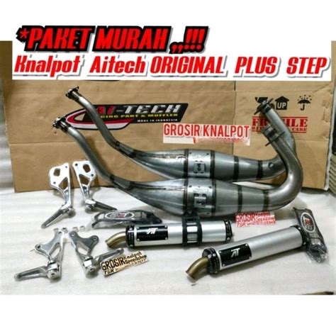 Jual Paket MURAH Knalpot Aitech ORIGINAL New Model GEN 2 Big Volume Ori