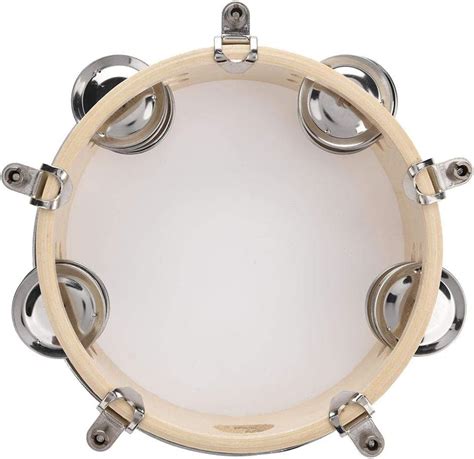 Hand Tambourines Drum Adjustable Wood Handheld Tambourine