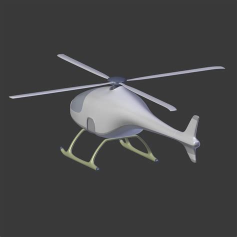 Cartoon Helicopter 3d Model 4 Blend Stl Obj Fbx Dae 3ds Free3d