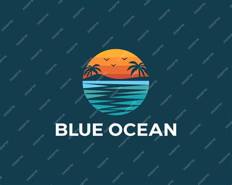 Premium Vector | Blue Ocean Logo