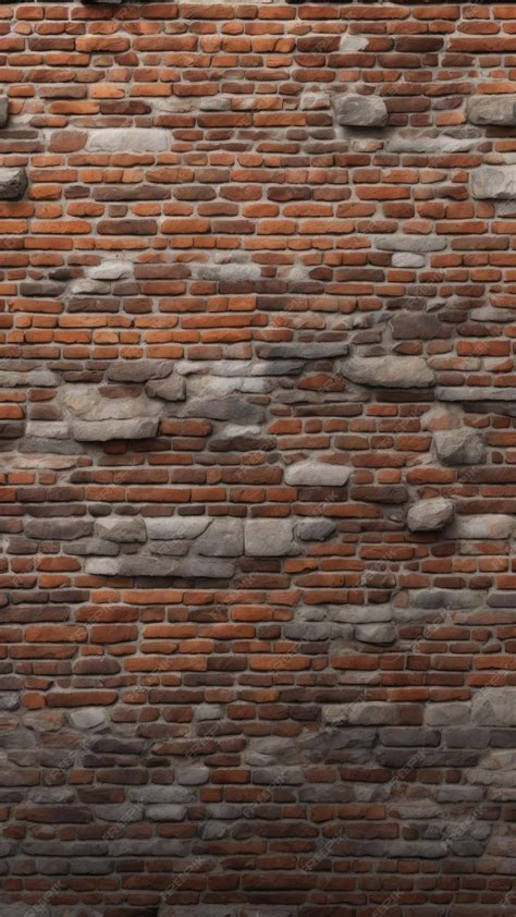 Premium AI Image | brick wall texture of a medieval castle