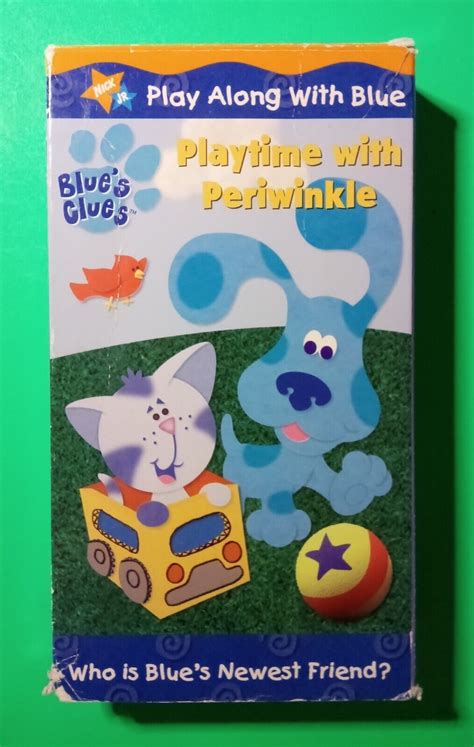 Mavin Nick Jr Blues Clues Playtime With Periwinkle Vhs Video Tape