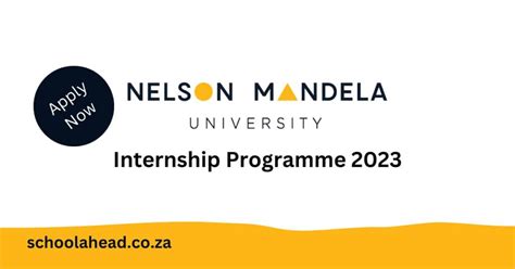 Nelson Mandela University It Internships 2023 Schoolahead