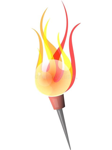 Olympic Torch Stock Vector Illustration Of Fire Champion 39979114