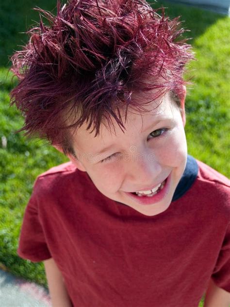 Cute Boy With Red Hair Royalty Free Stock Image - Image: 2454116