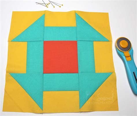 How To Make A Perfect Churn Dash Quilt Block The Seasoned Homemaker®