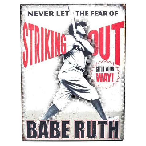 Babe Ruth Never Fear Striking Out Wall Art Hobby Lobby