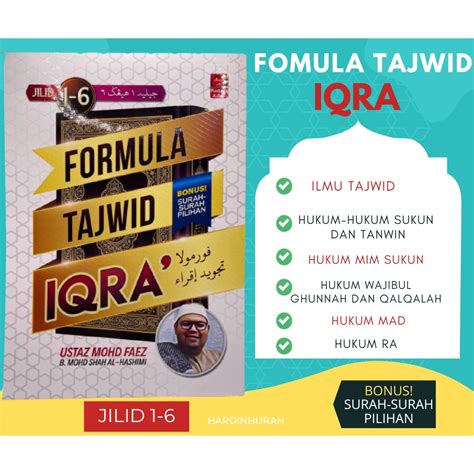 FORMULA TAJWID IQRA JILID 1 6 USTAZ MOHD FAEZ BONUS SURAH SURAH PILIHAN