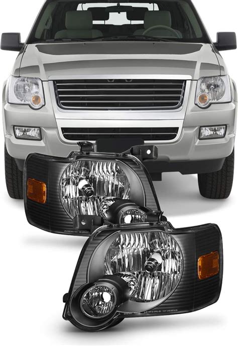 Amazon For Black Bezel Ford Explorer Sport Trac Headlights