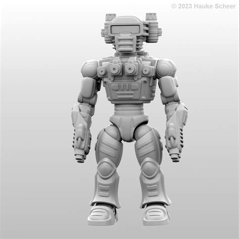 3d Printed Robot Action Figures E By Hauke3000 On Deviantart