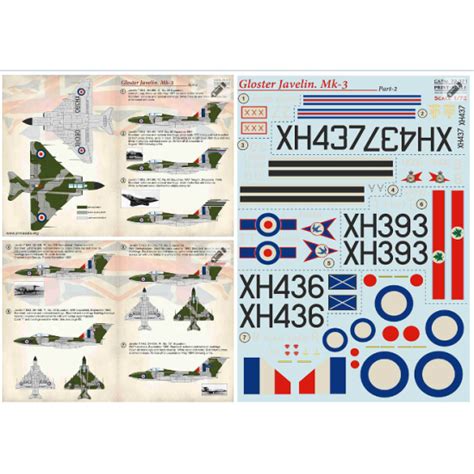 Print Scale Gloster Javelin Mk Part Wet Decal For