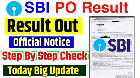 Sbi Po Final Result Out Selected Candidate List Out Sbi Bank Po