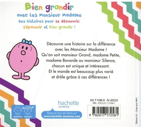 Les Monsieur Madame Tous différents de Roger Hargreaves Album