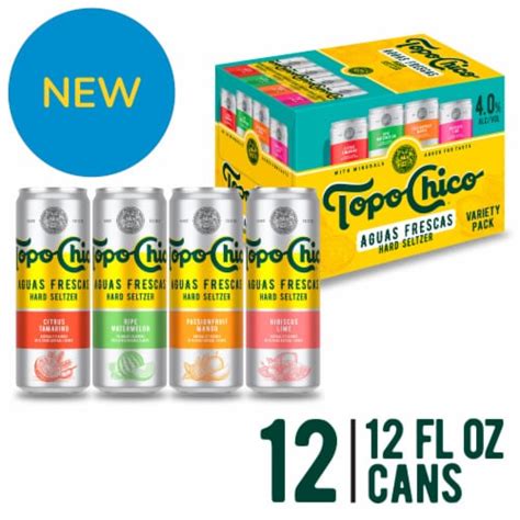 Topo Chico Aguas Frescas Hard Seltzer Variety Pack Cans Fl Oz