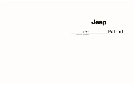 2011 Jeep Patriot Owners Manual Free Pdf