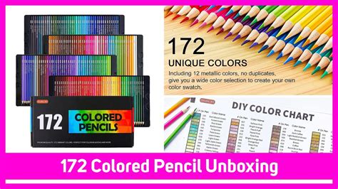 Shuttle Art 172 Colored Pencils Unboxing Color Pencil Unboxing YouTube