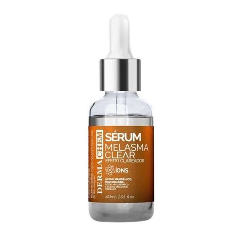 Sérum Melasma Clear Efeito Clareador Dermachem 30ml Sérum Para O Rosto Magazine Luiza