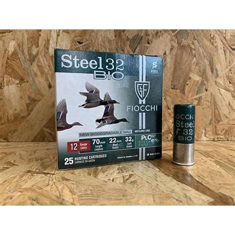 FIOCCHI STEEL 32 Cal 12 70 32g Borra BIO Green Core Armeria Ares E