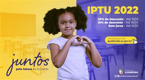 IPTU 2022 está disponível para emissão online em Guabiruba