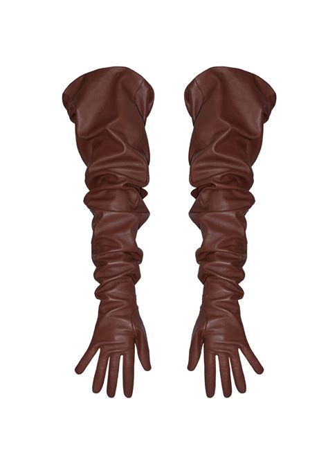 BROWN LEATHER GLOVES - Mrs Keepa