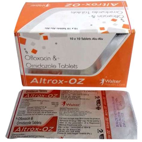 Ofloxacin Mg Ornidazole Mg Packaging Type Box X Tablet