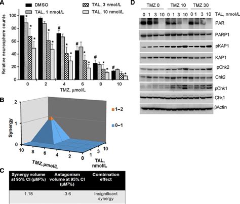 In vitro evaluation of sensitizing effects of talazoparib (TAL) in ...