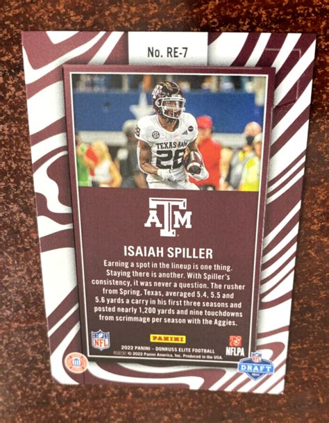 2022 Donruss Elite ISAIAH SPILLER Rookie Elitist Rookie Card RC LA