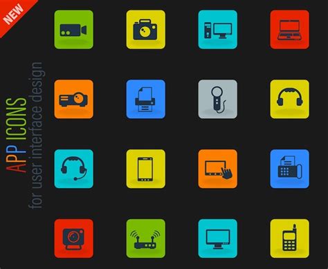 Premium Vector Gadget Icon Set