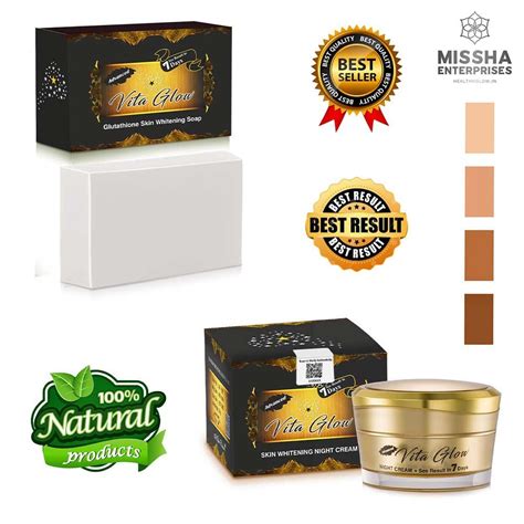 Night Advanced Vita Glow Whitening Cream And Soap For Personal