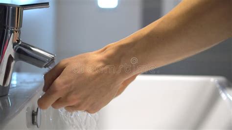 Man Washing Hands With Soap Stock Image Image Of Closeup Hand 176935277