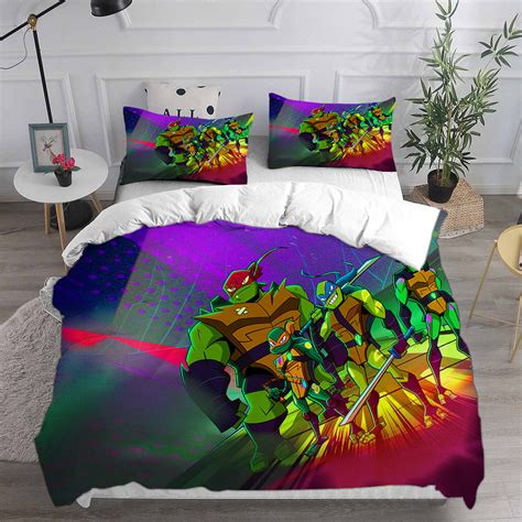 Rise Of The Teenage Mutant Ninja Turtles Bedding Sets Duvet Cover Comf Fanrek