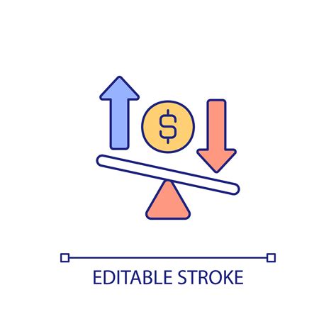 Variable costs RGB color icon. Business budgeting. Financial planning