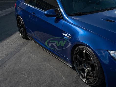 Bmw E92 E93 M3 Carbon Fiber Side Skirt Extensions 2008 2013