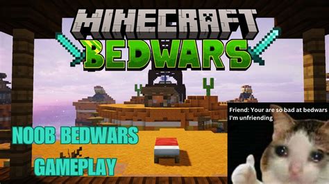 Noob Bedwars Gameplay Minecraft Youtube