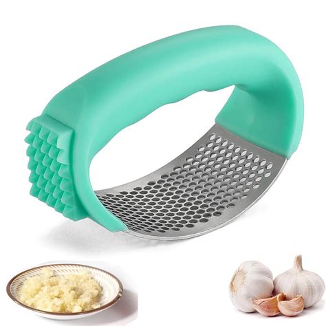 Weloille 2024 Upgrade Stainless Steel Garlic Presser Garlic Press