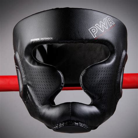 Casque De Boxe Adulte IntÉgral 500 Noir Outshock Decathlon