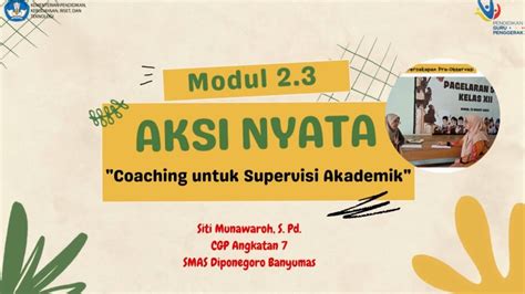 Aksi Nyata Modul Coaching Untuk Supervisi Akademik Siti