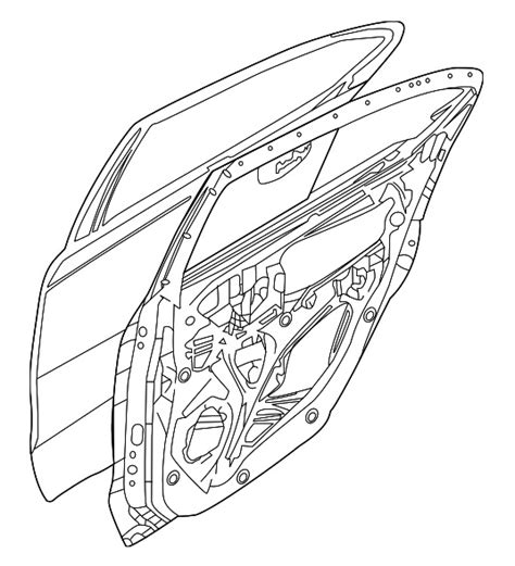 Puerta Lamina Derecha Trasera Mitsubishi Mirage G