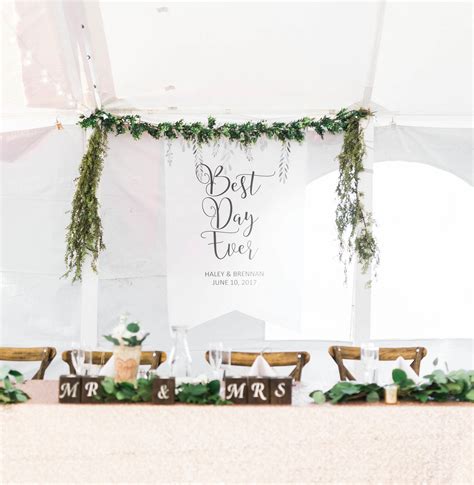 Wedding Backdrop Sign Banner Decor Personalized Names Hanging Etsy Uk