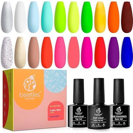 Amazon MEFA 23 Pcs Gel Nail Polish Set Nail Gel Kit Spring With