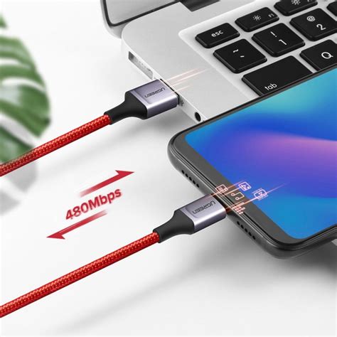 Cabo Usb C Para Usb A Vermelho Metro Ugreen Conectatec